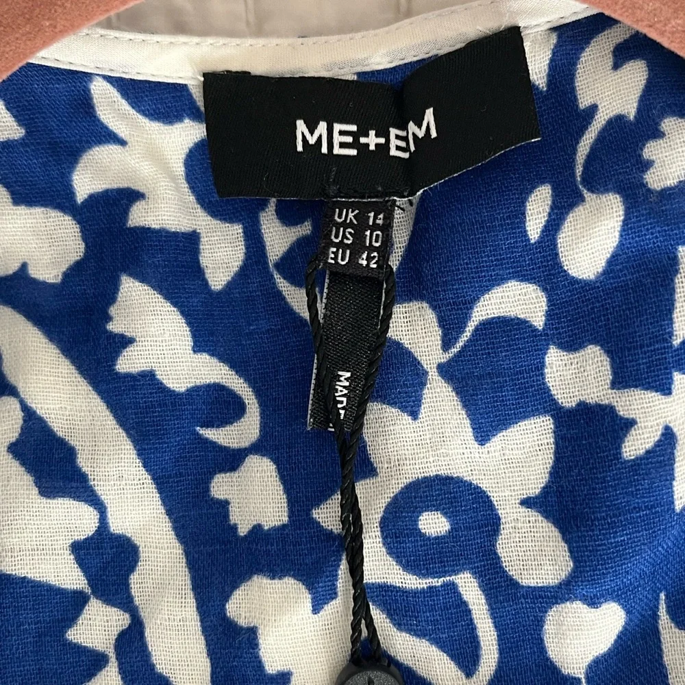 ME+EM Blue and White Maxi Dress - Picture 5 of 6